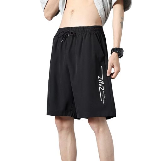[Runningsheep]ハーフパンツメンズ冷感カジュアル半ズボンジャージ下ショートパンツスポーツハーフフィットネスパンツ夏服[UVカット・通気速乾]2501blk-2XL