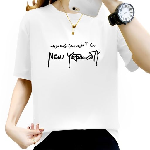 [REENEW]Tシャツレディースシャツ英字カットソー半袖ゆったり半袖Tシャツスリムトップスファッション普..