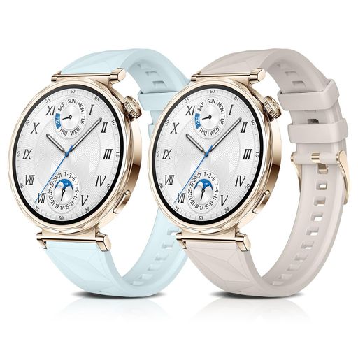 [KeeFos]18mmバンドHuaweiWatchGT641mm/GT5Pro42mm/GT541mm/GT441mm/HuaweiWatch542mm対応交換バンドスポーツ調整簡単男女兼用シリコン製