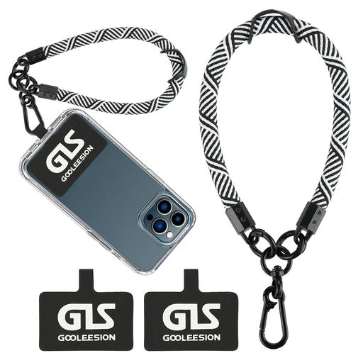 [GOOLEESION]スマホハンドストラップスマホストラップスマホストラップ手首ハンドストラップ電話スリング落下防止/紛失防止長さ34cm直径7mm全スマートフォンモデル対応(白)