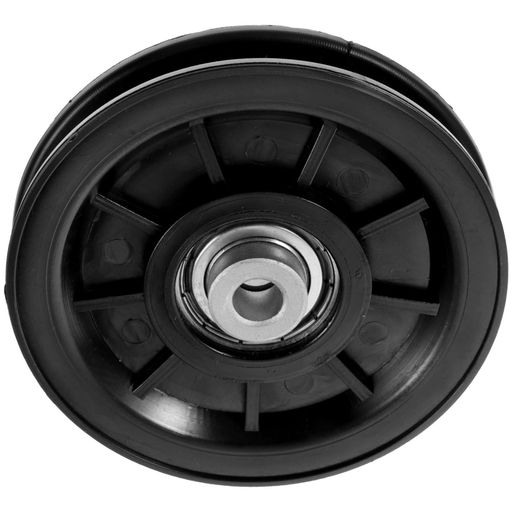 LIOOBOプーリー滑車U溝ローラーホイールベアリング筋トレ用耐摩耗性DIYフィットネス機器部品ジムブラック