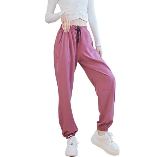 [Runningsheep]ジョガーパンツレディースロングパンツジャージ下フィットネスゆったりトレーニングランニングヨガパンツ0003pk-M