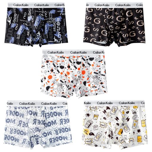 [Amtop]ボクサーパンツメンズ下着5枚セット前閉じ肌着通気吸水速乾抗菌防臭ボクサーブリーフローライズ(C1-3XL)