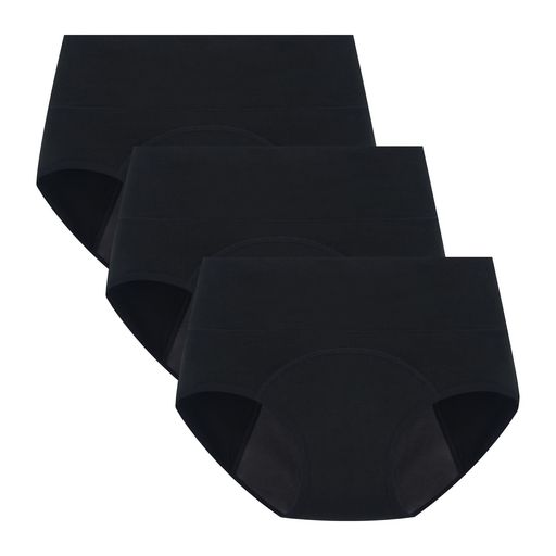 [POPKOK][ポップコー]サニタリーショーツレディース生理用ショーツ下着セット女性用綿ハイウエスト漏れ..