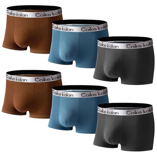 [Meetime]ボクサーパンツメンズ下着6枚セット5枚セット4枚セット前閉じ吸水速乾抗菌防臭3D立体成型ボクサーブリーフローライズ(#05-6枚セットXL)(4)