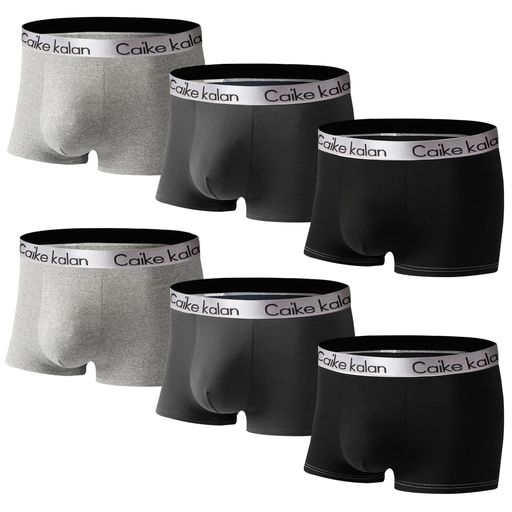 [Meetime]ボクサーパンツメンズ下着6枚セット5枚セット4枚セット前閉じ吸水速乾抗菌防臭3D立体成型ボクサーブリーフローライズ(#04-6枚セットXL)