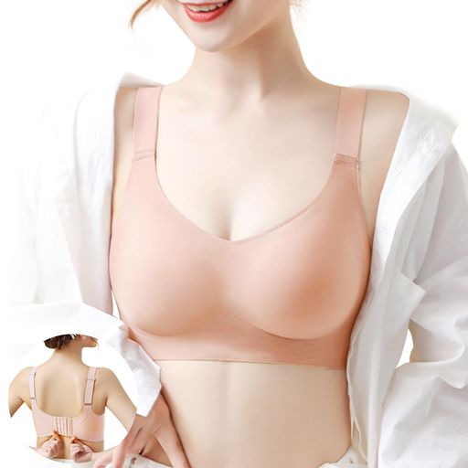 [Tophana]ノンワイヤーブラシームレスブラ【2枚セット・女性バスト形態設計】【バストサロン監修・超柔..