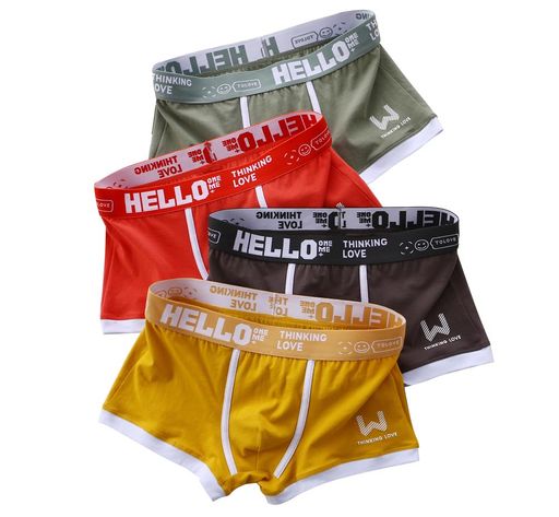 [CNYA]ボクサーパンツメンズパンツメンズ下着ボクサーブリーフパンツ前閉じ4枚組可愛いやわらか肌着抗菌防臭吸汗通気性吸水速乾無地スポーツオールシーズン綿男性M-3XL