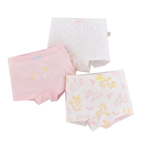 [MUUZU]3枚セット子供下着インナーパンツ下着女の子肌着インナーパンツキッズジュニア子供ガールズ保育..