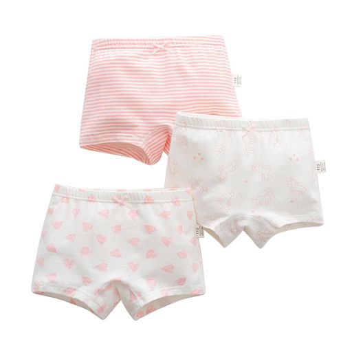 [MUUZU]3枚セット子供下着インナーパンツ下着女の子肌着インナーパンツキッズジュニア子供ガールズ保育..