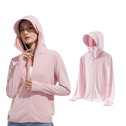 [KANGNAN]UVカットパーカーラッシュガードレディースUPF50+薄手長袖夏服日焼け対策水着オーバーウェア..