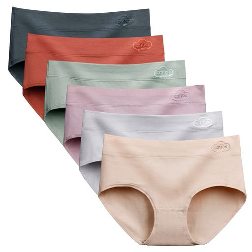 MiraCoolショーツレディース純綿パンティ女性の下着セットコットン生地可愛透気快適学生下着レギュラー..