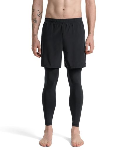 [テスラ]水着メンズレギンス付き一体型スイムパンツミドル丈水陸両用通気性速乾吸汗ストレッチUVカット..