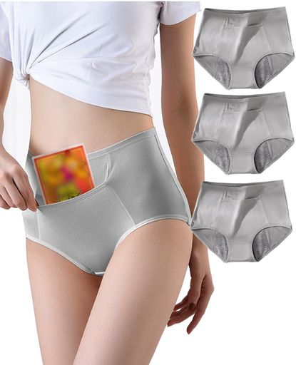 [Kayuuhin]3枚セットサニタリーショーツ生理ショーツ生理用パンツ生理用品ショーツパンツ下着ハイウエ..