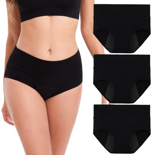 [INNERSY]サニタリーショーツレディース生理用ショーツ下着吸水ショーツハイウエスト綿生理用パンツ女..