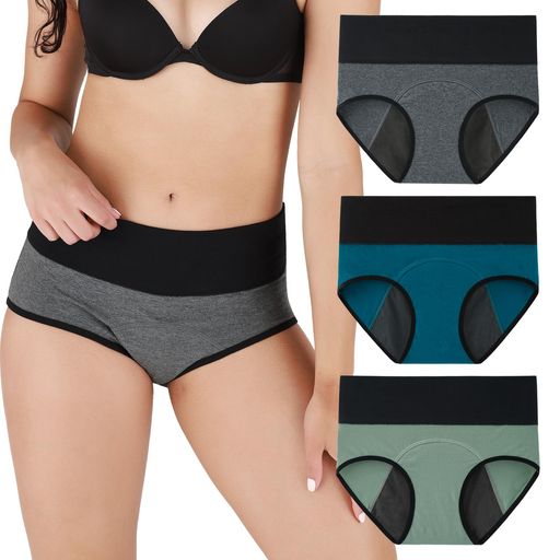 [INNERSY]サニタリーショーツレディース生理用ショーツ下着吸水ショーツハイウエスト綿生理用パンツ女..