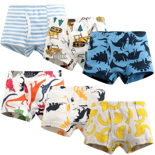 [Hapipana]キッズパンツ6枚セット綿100%通気男児男の子ボーイズボクサーパンツボクサーショーツジュニアショーツボクサーブリーフ幼稚園子供服短パンベビー下着前開き100110120130140150