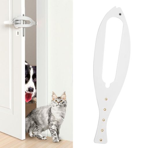 BTtime猫出入り口ペット補助ドアドアが閉装置取り付け簡単ペット用犬猫安全冷暖房対策バスルーム寝室用