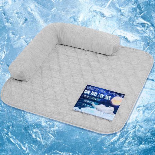 猫犬用ペットマット枕付きマット接触冷感夏用ひんやりペットベッド冷感ペットベッドペットシーツペット..