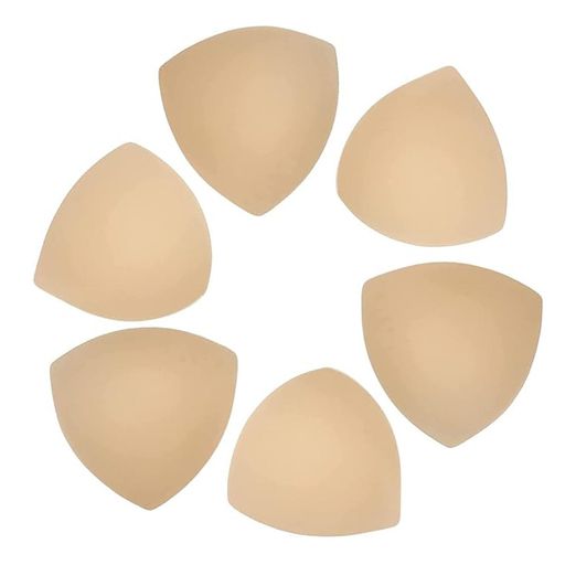 [BTtime]バストパッド三角形スポンジ胸パッド取り外し可能レディース授乳ブラスポーツブラ3ペア6枚