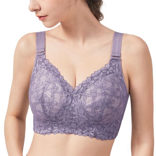 [TIRASS]補正ブラレースノンワイヤーブラ脇高フルカップ胸を小さくみせるブラジャーメイクブラジャー大..