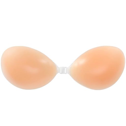 [Smozer]シリコンブラ、粘着ニップレスカバー、目に見えないストラップレス再利用可能なシリコンブラ、女性の胸のパッチは、魅力を高めるために、ウェディングドレス、ガウン、水着な…