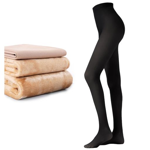 [Pneito]タイツ裏起毛肌色レディース冬透け感タイツ着圧ストッキング風暖かい防寒【伸縮性美脚美尻保温..