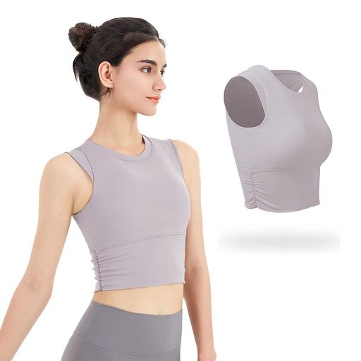 [Yodilala]揺れないスポーツブラ吸汗速乾フィットネスウェアブラジャーヨガウェアカップ付き女性スポー..