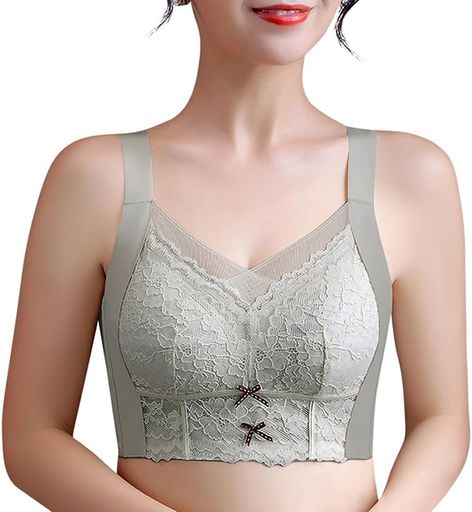 [Kaiyas]胸を小さく見せるブラ小さく見せる大きな胸を小さく見せるブラさらしブラジャー脇高レースリボ..