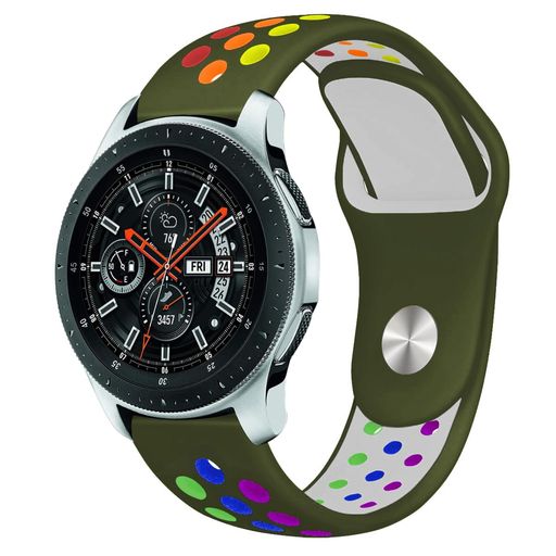 [DMVEIMAL] 腕時計バンド 20mm 22mm スマートウォッチ ベルトレディースメンズ 用 スポーツ 交換バンド シリコン製 柔らかい ソフト 通気 多空気穴ベルト