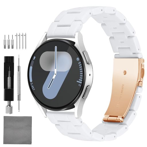 1.TICFROG樹脂時計バンドを選ぶ理由バンドは樹脂製で、約32gと軽量、手首に負担をかけません。樹脂製時計バンドは耐食性、耐水性に優れ、透明で傷がつきにくい。プラスチック製の軽量設計のような特徴がありますが、プラスチックよりも耐久性があり快適です。環境に優しい樹脂をプライムしており、滑らかな肌触りで毎日のコーディネートに最適です。 2.並外れた外観:各バンドにはユニークなパターンがあり、ゴージャスな外観を生み出し、伝統的な時計にスタイリッシュな要素を与えたり、スマートウォッチをより特徴的にします。ラグの内側幅20mm22mmのスマートな時計や従来の時計用に設計されています。購入する前に、メートル定規を使用してラグの幅を測定し、時計の幅を決定してください。 3.手軽に取付:クイックリリーススプリングピンと無料のストラップ取り外しツールを使えば、ストラップの交換も簡単。個々の手首に合わせてサイズを調整でき、すべてのリンクが取り外し可能で、男性と女性の両方にフィットします。ダブルプッシュボタン付きステンレスフォールドオーバークラスプ時計バンドを着用したり離したりするのに非常に便利です。