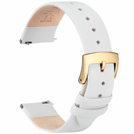 [OTTOODY]本革時計バンド時計ベルト12mm14mm16mm18mm20mm22mmエレガント&超ソフトカーフレザー腕時計交換バンド時計とスマートウォッチ用クイックリリース交換ベルト工具は不要です女性、男性用(2)