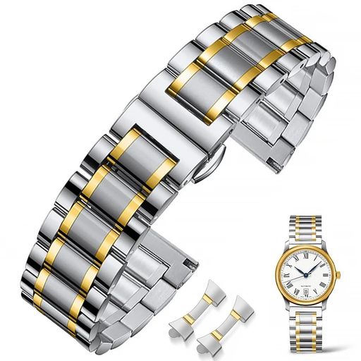 腕時計ベルトは上質な304ステンレスで作られています。製造過程において、プロセス、設計及び美学の観点から各細部を考慮した。優れた構造と強固なチェーンが時計バンドを際立たせている。 カーブコネクタが1組付属しており、必要に応じて時計のストラップを取り付けることができます。バンド長さ:180mm。厚さは3.5mmぐらいです。 人気のDバックルは、急速に時計バンドを着用し、取り外しできます。人体工学の原理で生産され、最も快適な装着体験をもたらします。 ハイテク電気メッキにより、ストラップは素晴らしい外観を長期間維持します。磨かれた内部リンクとつや消しの内部リンクは、エレガントなグラマラスな光沢と上質な感触を生み出します。ストレートエンドとカーブエンドの組み合わせにより、愛する時計との互換性が向上します。 時計バンドの調節ツールが付いています。腕の大きさに合わせて、簡単にバンドの長さを調節できます。日常スタイルにマッチします。男女にとって特に適したデート、会議、パーティー、旅行、ビジネスシーン及び晴れやかな社交場。仕事、レジャー、その他の日常的な場面に適しています。