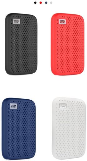 HonboboWDMyPassport500G/1T/2T/4TSSD対応シリコン保護ケース(白)