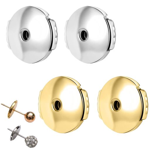 MAEXUSピアスキャッチ(4個入り)シリコンイヤリングバックル取れないピアスキャッチ下向き防止紛失防止..