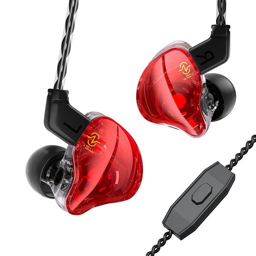 Yinyooイヤホンカナル型有線CCZCoffeeBean珈琲豆10mm二重磁気1DDイヤモニ型2pin着脱式リケーブル可能イ..