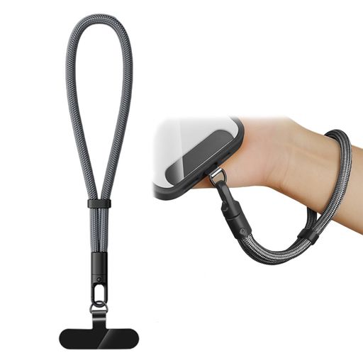 [RAFEIO]スマホストラップ手首携帯ストラップハンドストラップ長さ32cm調節可能360°回転でき7mm太さiphoneストラップリストストラップ落下防止カメラ紛失防止合金製カラビナ高耐久性耐荷重2…