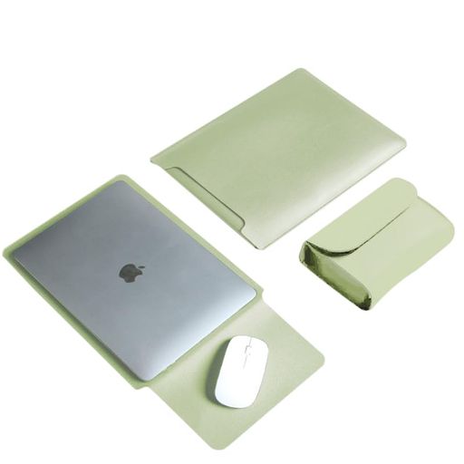 RyoYXLノートパソコンスリーブケース14インチまでに対応電源収納ポーチ付きマウスパッド機能付きラップ..