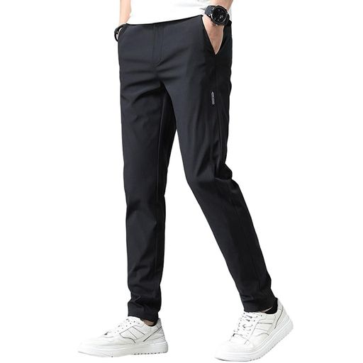 接触冷感ズボンメンズパンツ夏ジョガーパンツ軽量ストレッチスウェットパンツ涼しい速乾ボトムス涼感レギパンメンズ薄手イージーエアパン部屋着ゴルフ夏服アイスシルクパンツ