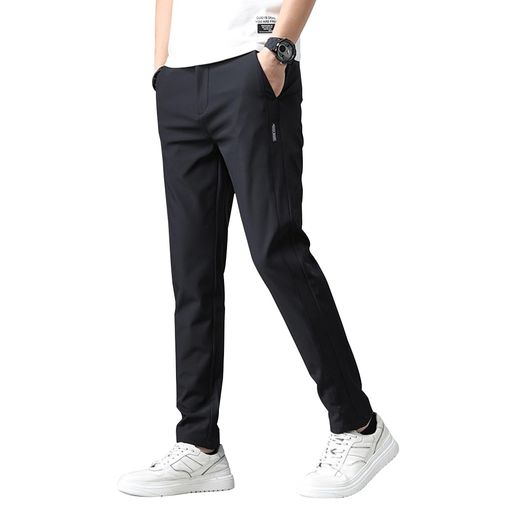 ズボンメンズパンツ接触冷感夏服ジョガーパンツ涼しい速乾超ストレッチスウェットパンツ薄手軽量レギパン美脚イージーパンツ部屋着ボトムスアイスシルクパンツ春夏(JP数字サイズ31