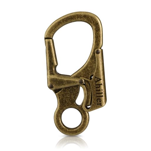 [Ahiller]防犯カラビナキーホルダー二重ロック設計耐荷重100kg軽量コンパクトアウトドア/旅行/ペット用..