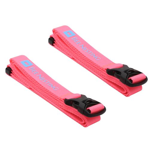 BeeNesting多機能スーツケースベルト、ダブル保険バックル、調節可能なキャリーケースベルト、ベアリン..