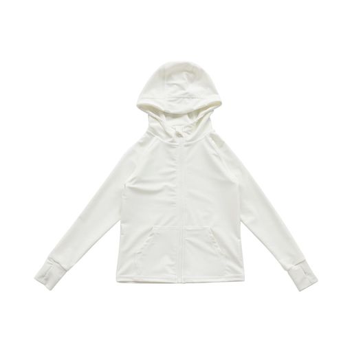 [Pneito]ラッシュガードキッズ男の子女の子スクール水着子供ラッシュガードuvカットパーカー涼しい速乾長袖水泳学校用小学生120~160サイズ(120ホワイト)