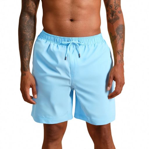 [SUNDAYROSE]サーフパンツ水着メンズ海パン男性用水着水陸両用スイムパンツ速乾海水パンツ中学生男子スクール水着ハワイ海遊び2XLライトブルーFINO