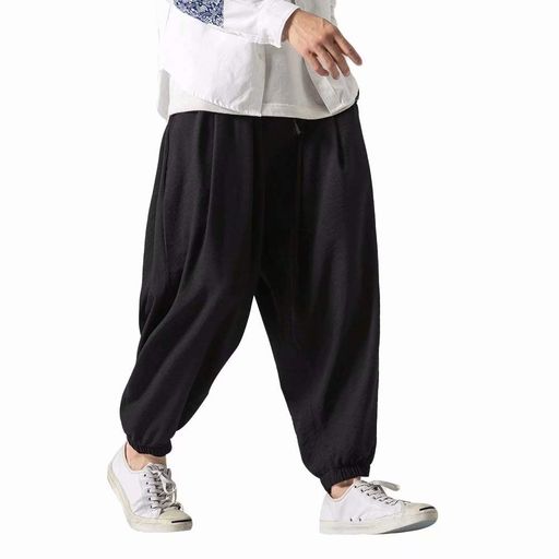 [YIMANIE]サルエルパンツワイドパンツメンズアラジンパンツ春夏秋冬ゆったりビッグシルエット薄手厚手..