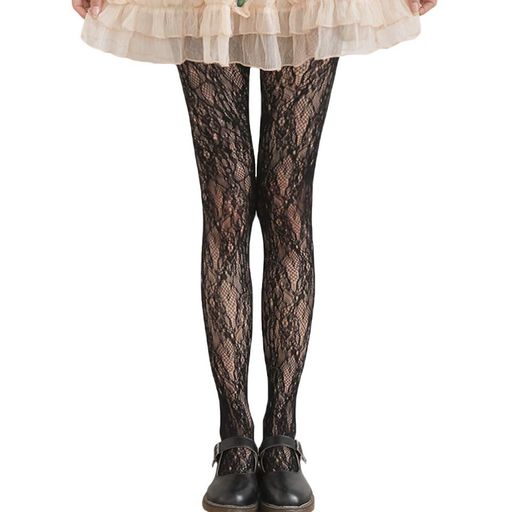 [Laisve]レース柄タイツ20デニール日焼け止め薄手サプリナストッキングセクシー透け感春夏凉しいレディ..