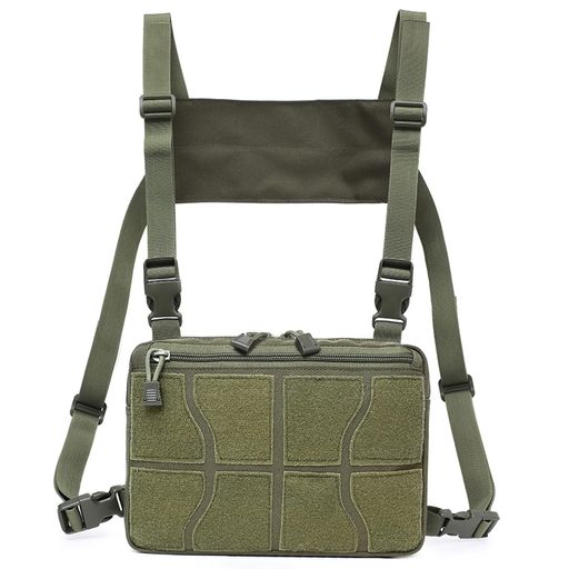 AzarxisMolleチェストリグチェストバッグモールバッグMolleポーチサバゲ―ウェア装備ミリタリーバッグタ..