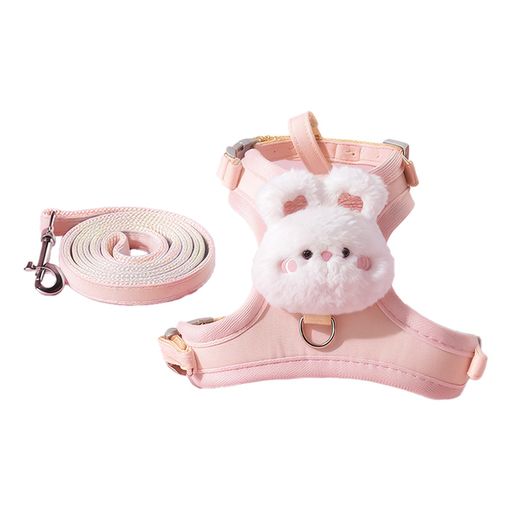 猫ハーネスリード猫牽引ロープ猫ハーネス猫用胴輪猫具軽量抜けないダブルロック子猫子犬小型犬散歩お出..