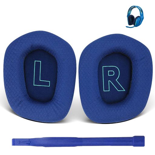 G733イヤーパッドヘッドホンパッド交換パッドヘッドホン交換用パッド通気性メッシュメモリーフォームイヤーマフforLogicoolGG733/G535/G335ゲームイヤホンズ用ヘッドセットパッドノイズアイソ…