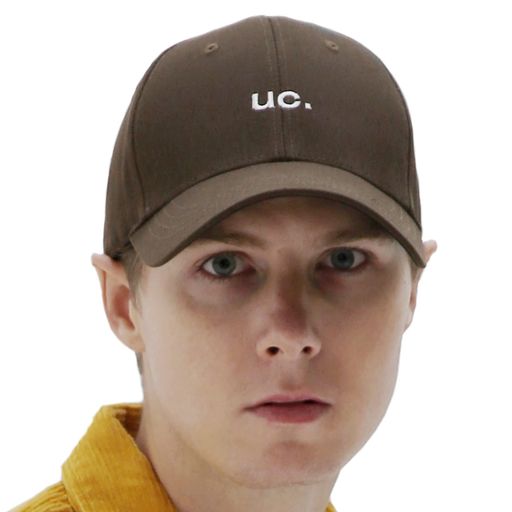 Rakuten - [UNDERCONTROL]シグネチャー刺繍ロゴビッグサイズオーバーフィット長いつばツイール綿ユニセックス大きな大頭ベースボールキャップ韓国芸能人ベースボールキャップ(BROWN)
